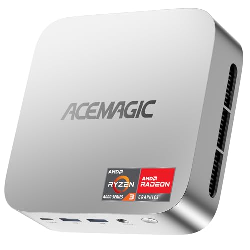 ACEMAGIC Mini PC K1, Processador AMD Ryzen 4300U 28W, 16GB DDR4